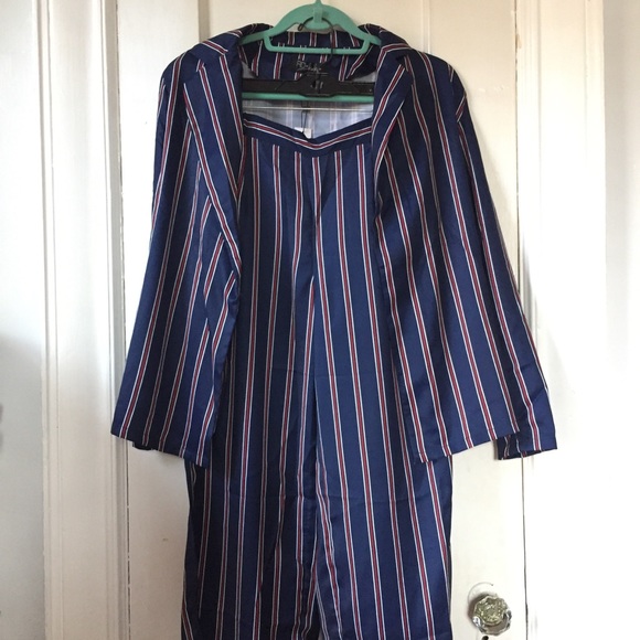 RD & Koko striped blazer and pants set - Picture 2 of 4